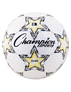 Balón de Fútbol Viper Champion Sports Tamaño 3 Amarillo/Negro/Blanco