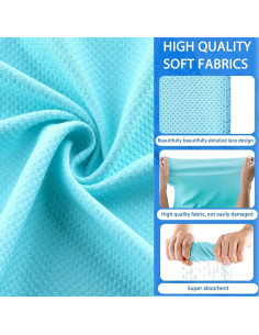 Juego de 4 Toallas de Microfibra TIANKEYYDS 101.6x30.5cm Secado Rápido 2