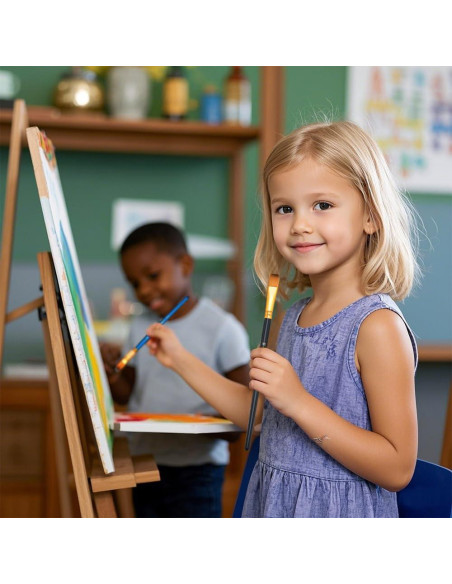 Set de Pinceles de Pintura Transon 20 Piezas Nylon Negro