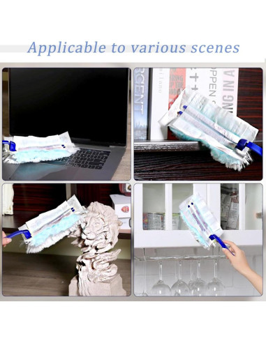 Paquete de 30 Recargas Plumero Hlmsyurx Multiusos con Mango