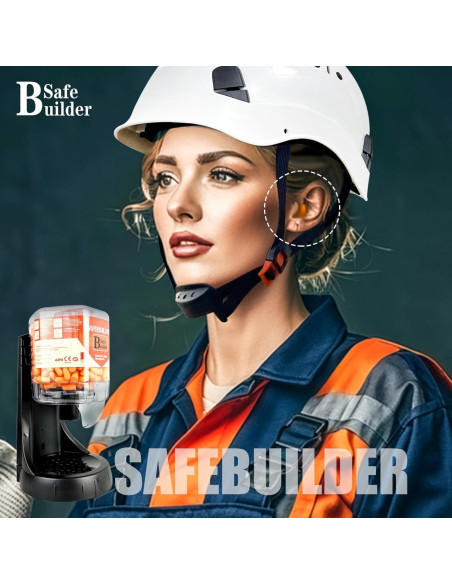 Dispensador de Tapones para Oídos SAFEBUILDER 500 Piezas 38dB Dispensador de Tapones para Oídos SAFEBUILDER 500 Piezas 38dB