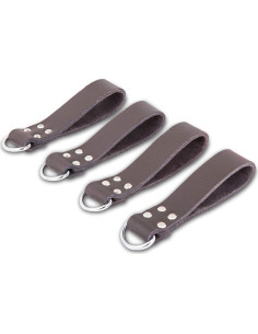 Conectores de Correa de Cinturón LAUTUS Cuero Marrón 4-Pack 2