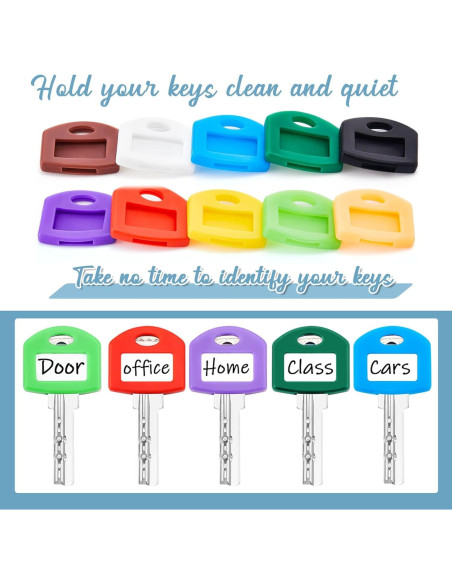 Cubiertas de Llave Blulu 50 Piezas Coloridas 2.59 cm