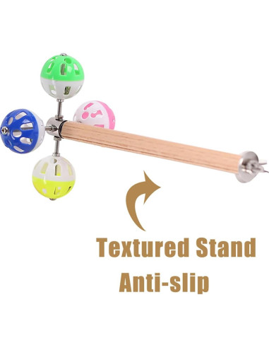 Juguete para Aves Halinfer con Columpio y Bolas Giratorias