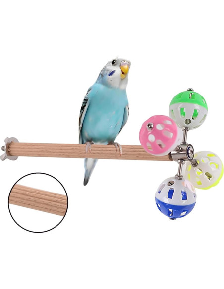 Juguete para Aves Halinfer con Columpio y Bolas Giratorias