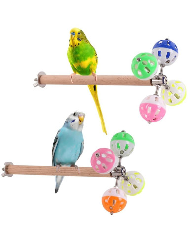 Juguete para Aves Halinfer con Columpio y Bolas Giratorias
