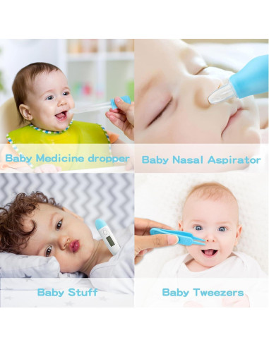 Kit de Cuidado y Aseo para Bebés 38 en 1 Qunlions Life Azul