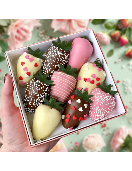 Fresas Artificiales RONRONS 20 Piezas Realistas Decorativas