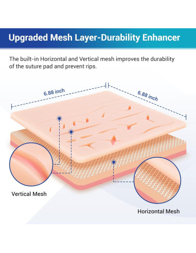 Kit de Práctica de Suturas Alcedo 32 Piezas para Estudiantes