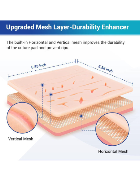 Kit de Práctica de Suturas Alcedo 32 Piezas para Estudiantes