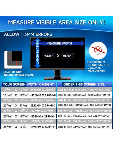 Filtro de Privacidad Magicmoon 24" 16:9 2-Pack Anti-Ojos