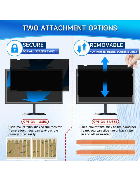 Filtro de Privacidad Magicmoon 24" 16:9 2-Pack Anti-Ojos