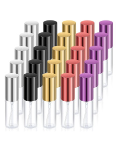 Botellas de Spray de Viaje Yinder 25 Pcs 5ml Vidrio Colores