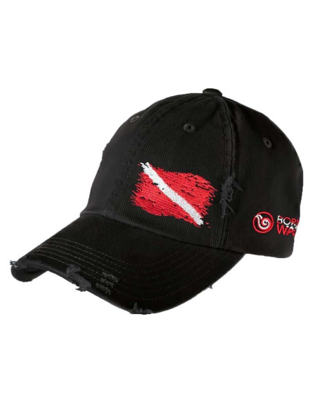 Gorra de Buceo Nacido del Agua para Hombres - Algodón Negro