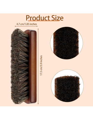 Cepillo de limpieza de cuero SythorYang - Pelo de caballo