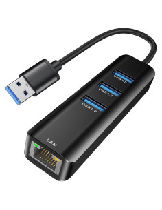 Adaptador USB a Ethernet ABLEWE 3 Puertos USB 3.0 Gigabit