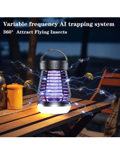 Zapper de Insectos GARTO J10 Portátil 3 en 1 USB Negro 2