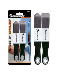 Juego de Brochas de Pintura ROLLINGDOG 2 Piezas Detalle Pro