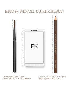 Set de Lápices de Cejas Despegables LSxia - 6 Colores + 1 Delineador 2