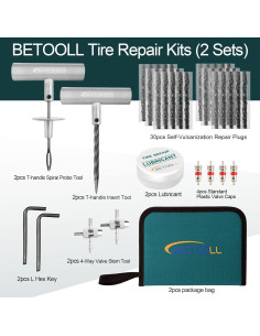 Kit de Reparación de Neumáticos BETOOLL 24pcs Universal 2