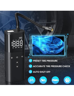 Compresor de Aire Portátil GOXIFACA QIB2024 120 PSI Inalámbrico 2