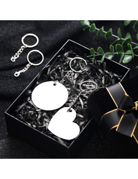 Juego de 100 Anillos de Llaveros Sasylvia Plateado para Manualidades