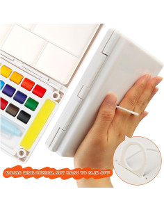 Set de Pinturas Acuarelables MAIKEDEPOT - 18 Colores + Pincel y Papeles 2