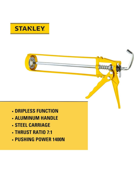 Pistola de Calafateo Stanley 10 oz - Sin Goteo, 1400N