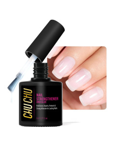 CHUCHU Endurecedor de Uñas Blanco Lechoso 90g - Tratamiento UV