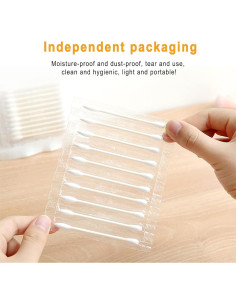 Hisopos de Algodón Biodegradables KRIZJUES 200 Unidades 2