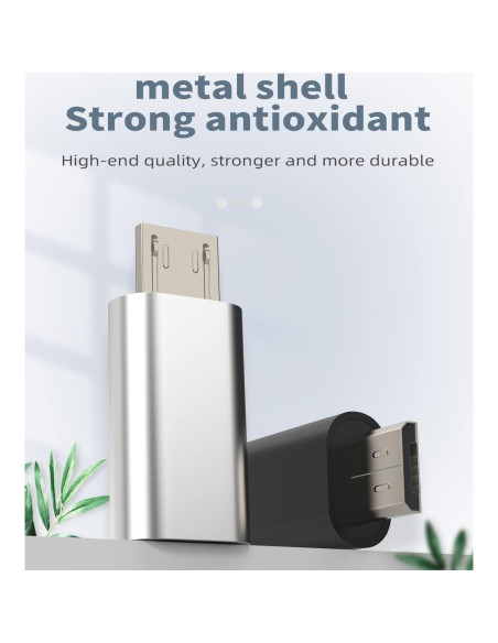 Adaptador Lightning Femenino a Micro USB Masculino 3Pack - HOYULLI