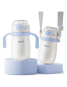 Taza de Acero Inoxidable NCVI para Niños 295ml, Aislada y a Prueba de Derrames