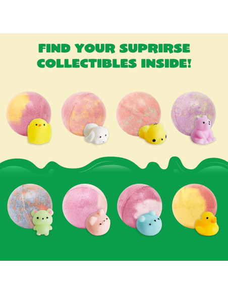 Set de 8 Bombas de Baño JOYIN con Juguete Mochi - 142g