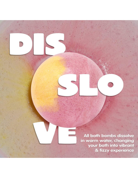 Set de 8 Bombas de Baño JOYIN con Juguete Mochi - 142g