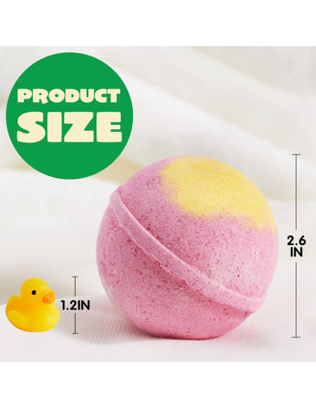 Set de 8 Bombas de Baño JOYIN con Juguete Mochi - 142g