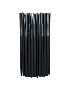 Popotes Desechables Amarillos YAOSHENG 200 Unidades 26 cm