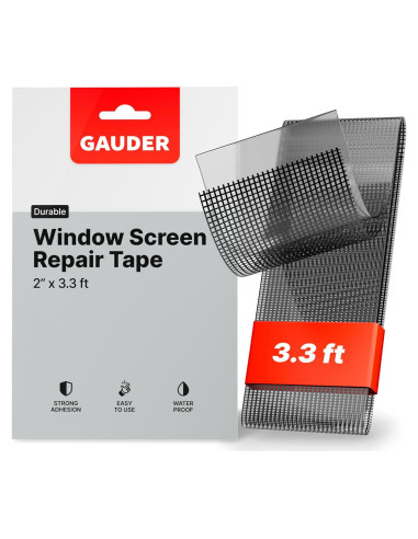 Cinta de Reparación de Mosquitero GAUDER 1m x 5cm Fibra de Vidrio