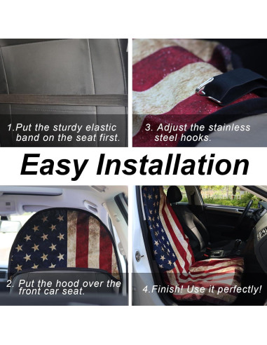 Cubierta de Asiento de Coche Zinytrae Impermeable 1 Pieza