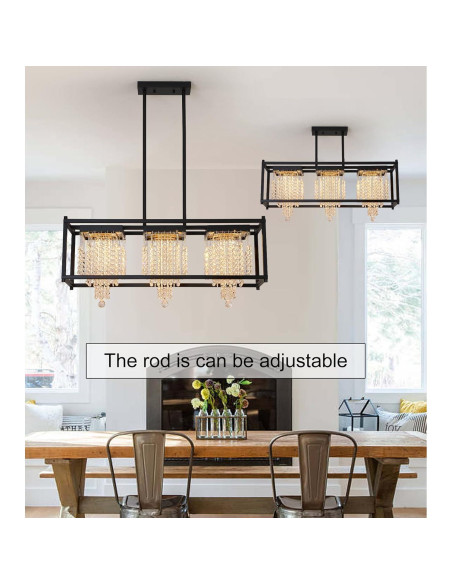 Candelabro de Cristal K9 RGB MEIXI Rectangular 27x86x28cm