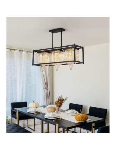 Candelabro de Cristal K9 RGB MEIXI Rectangular 27x86x28cm