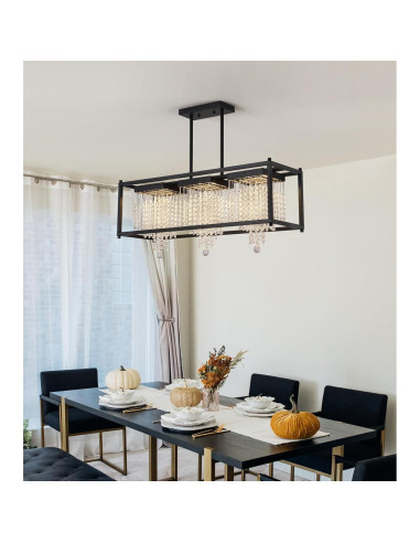 Candelabro de Cristal K9 RGB MEIXI Rectangular 27x86x28cm