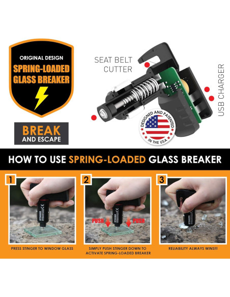 Herramienta de Escape Ztylus Stinger USB, Cortador y Rompedor