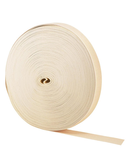 Banda Elástica Ancha Mandala Crafts 1.27 cm Beige 80 Metros Banda Elástica Ancha Mandala Crafts 1.27 cm Beige 80 Metros