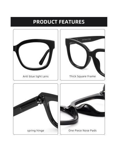 Gafas de Luz Azul JIM HALO Sobredimensionadas para Mujeres