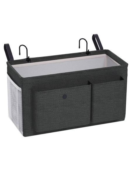 Caddy Organizador Lateral para Cama Edudif - Negro, 9 kg