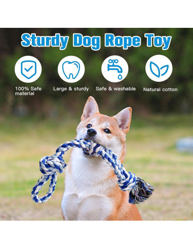 Juguetes de Cuerda para Perros UPSKY 2 Piezas 29cm Resistentes