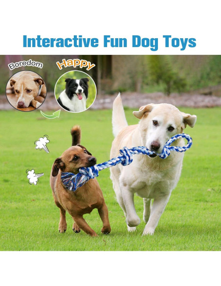 Juguetes de Cuerda para Perros UPSKY 2 Piezas 29cm Resistentes