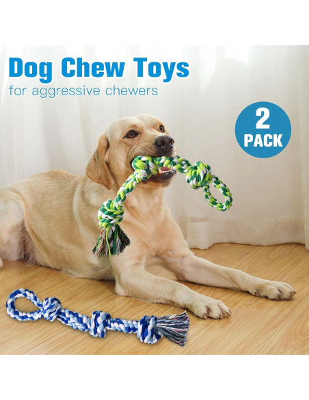 Juguetes de Cuerda para Perros UPSKY 2 Piezas 29cm Resistentes