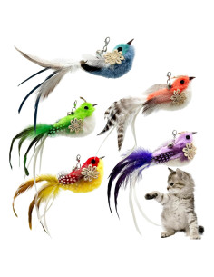 Recargas de Juguetes de Plumas para Gatos CATENEED 5 Piezas