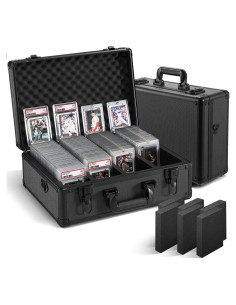 Caja de Almacenamiento de Tarjetas Vollicaifit Negra 4 Filas